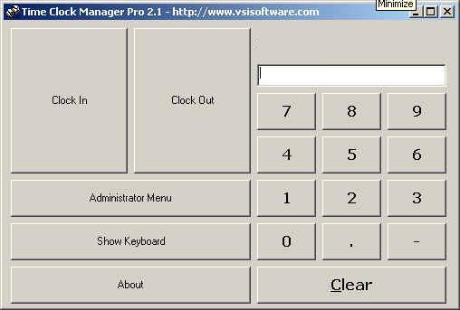 Time Clock Manager Pro Screenshot